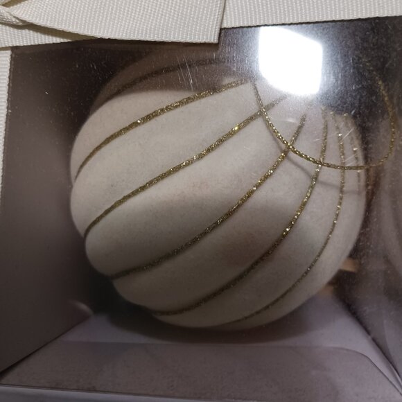 Threshold Studio McGee flocked Christmas ornaments - Picture 7 of 7